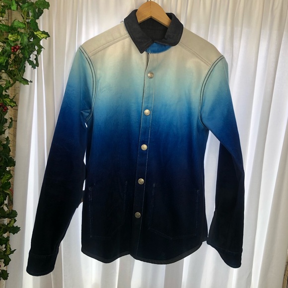 Scotch & Soda Reversible Ombre Cotton-Blend Overshirt Size M - Picture 6 of 16